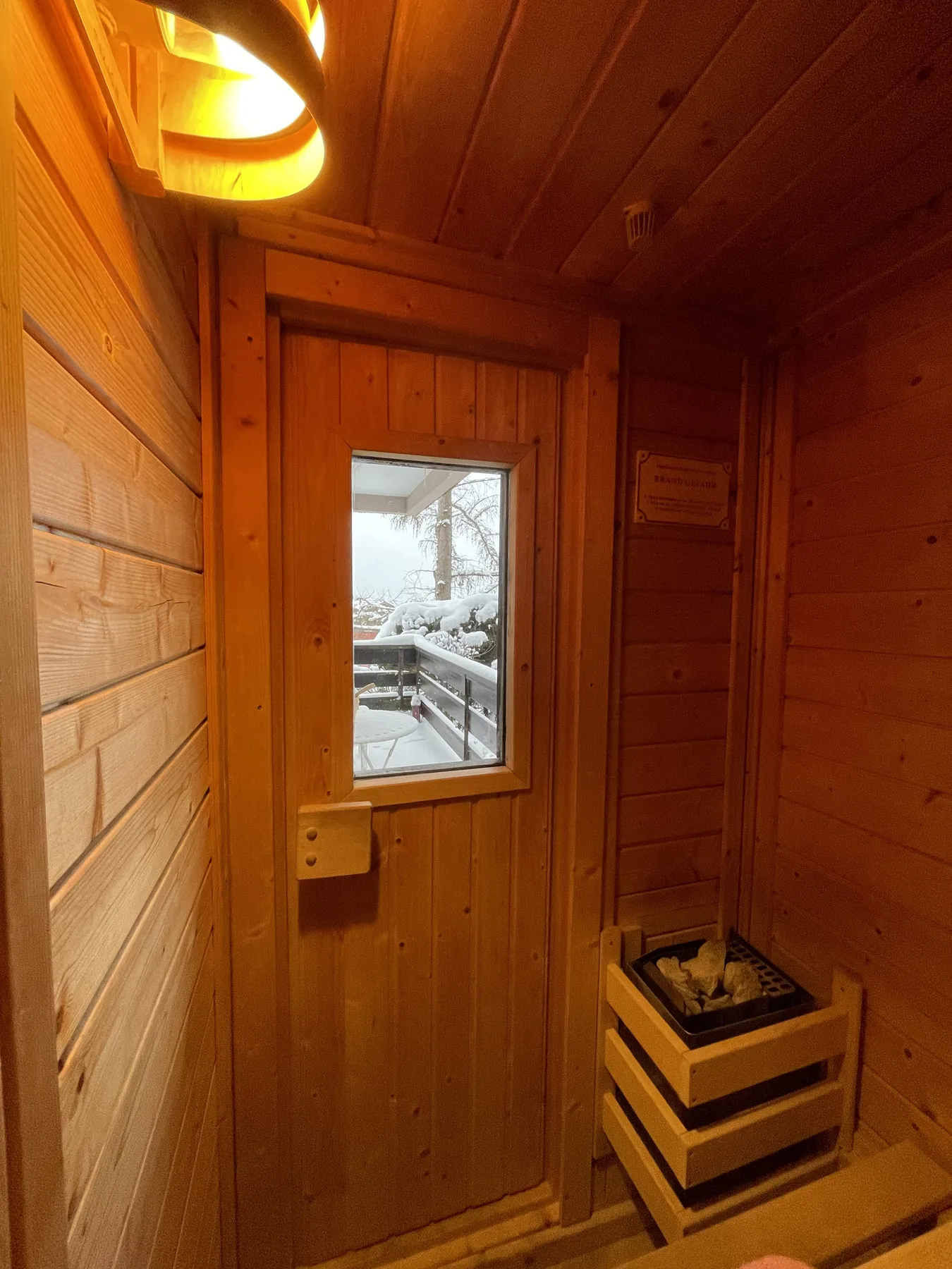 Private Sauna auf dem Balkon im Alpenjuwel 1
