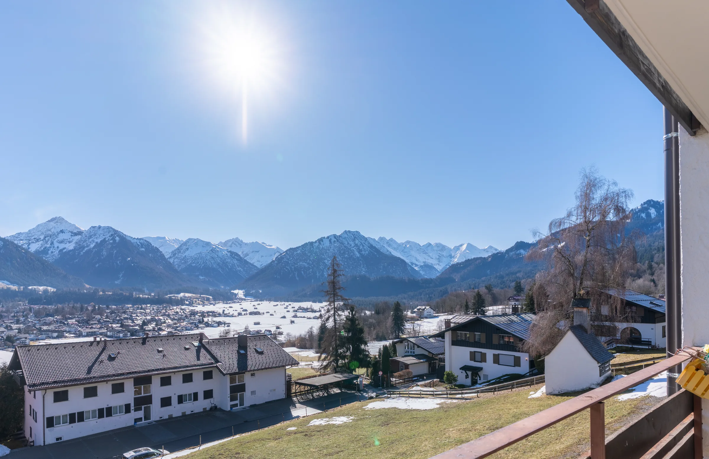 Balkonblick über Oberstdorf